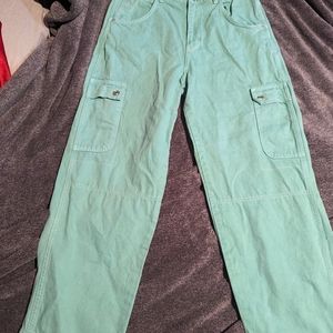 Urban Outfitters Mint Green Cargo Pants